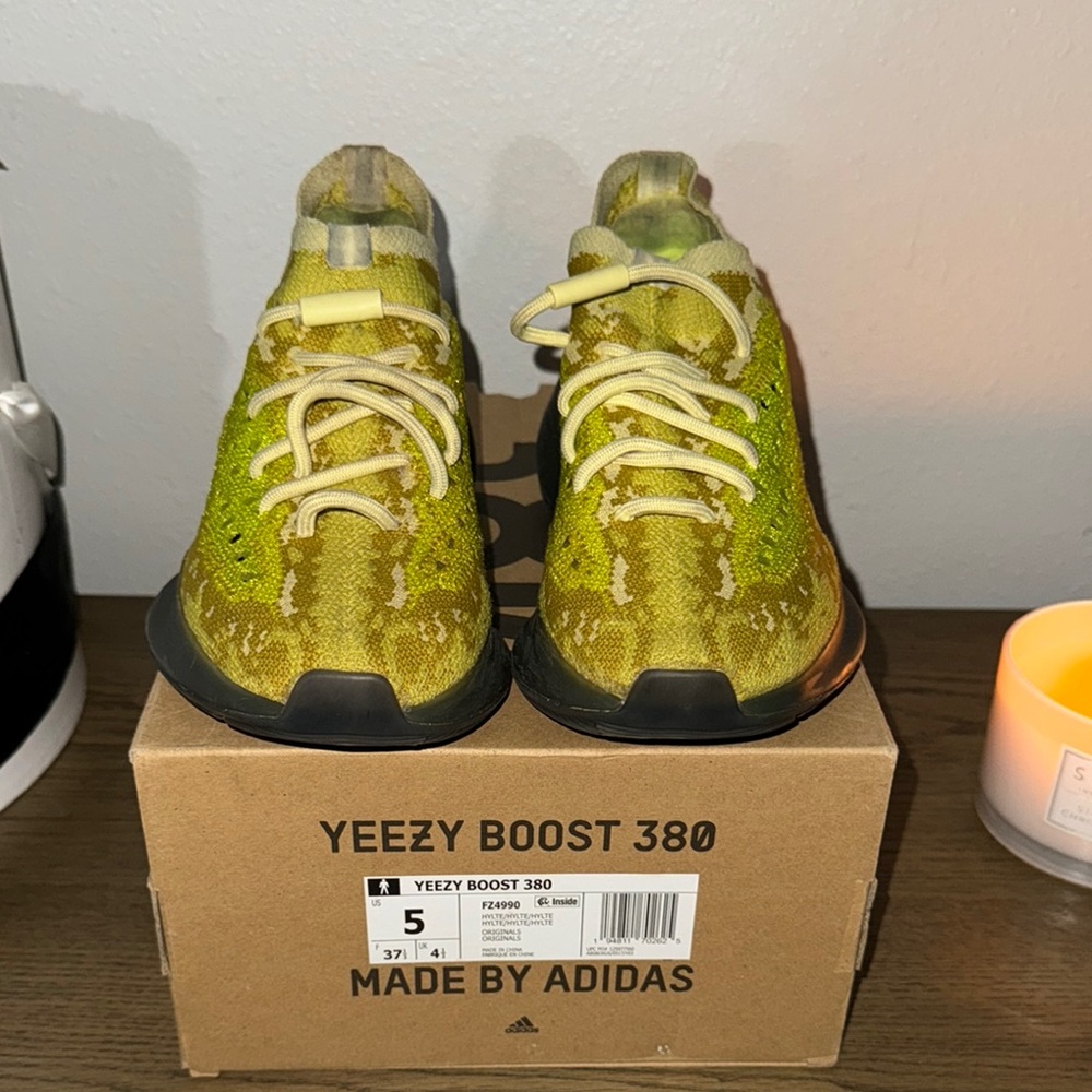 Adidas Yeezy Boost 380 Kids Shoes - Yellow